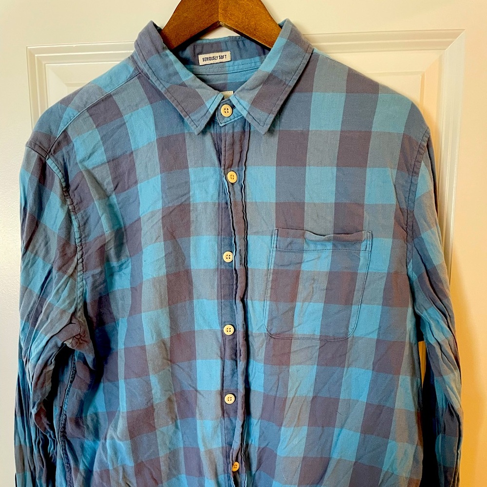 American Eagle light flannel.
